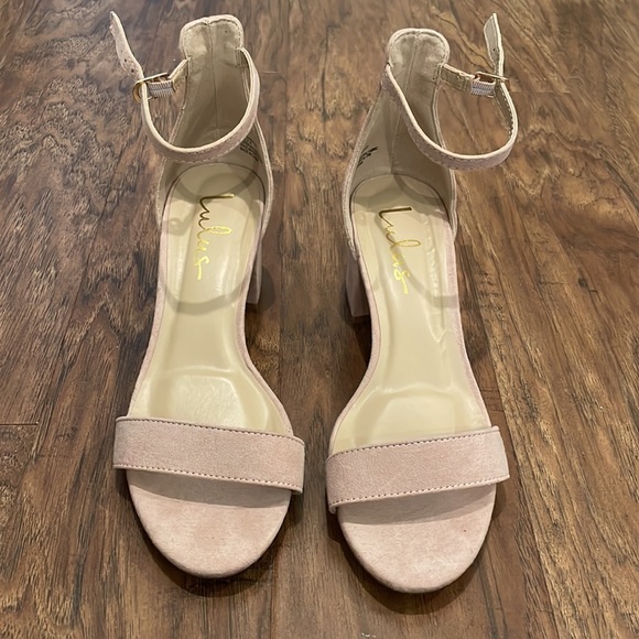 Lulus Shoes - Lulus Blush Colored Strappy Heels, Women’s 7.5, NWOT